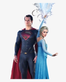 Superman And Elsa , Png Download - Elsa Batman, Transparent Png, Free Download