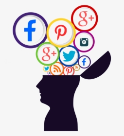 Intelligent Clipart Social Media Brain - Social Media Brain Transparent, HD Png Download, Free Download