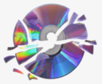 #disk #brokendisk #cd #dvd #holographic #vaporwave - Cd Png, Transparent Png, Free Download