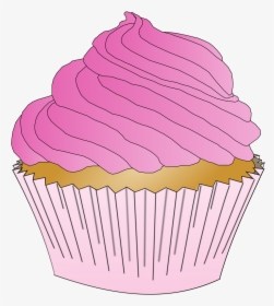 Pink Cupcake Png - Pink Cupcake Clip Art, Transparent Png, Free Download