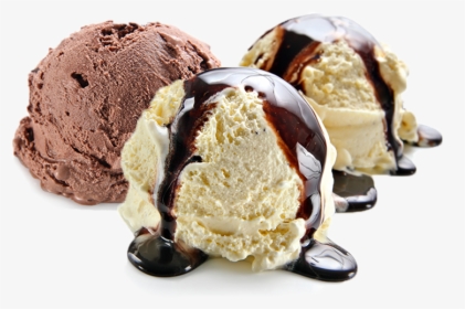 Ice Cream Mix Scott Brothers Dairy - Vanilla Ice Cream Chocolate Sauce, HD Png Download, Free Download