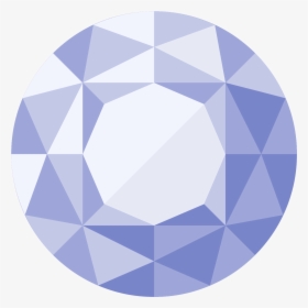 Diamond Png Icon - Round Diamond Vector Png, Transparent Png, Free Download