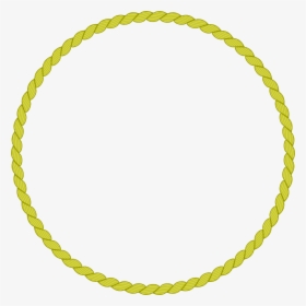 Round Rope Border 2 Clip Arts - Gold Rope Circle Clipart, HD Png Download, Free Download