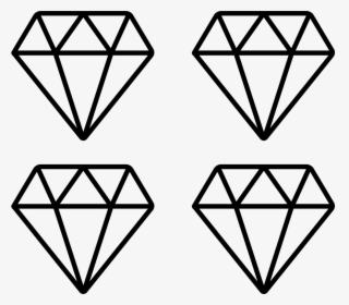 Diamonds - Diamond Outline Vector Blue, HD Png Download, Free Download