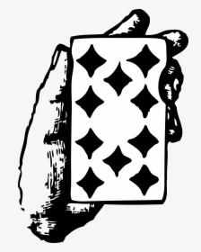 Hand With Ten Of Diamonds Clip Arts - Live Hand To Mouth, HD Png Download, Free Download