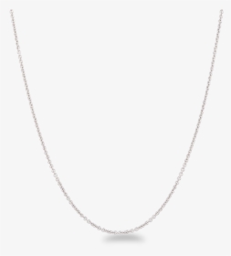 18ct White Gold Chain In - Necklace, HD Png Download, Free Download
