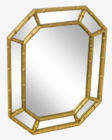 Faux Bamboo Vintage Gold Frame Wall Mirror Chairish - Architecture, HD Png Download, Free Download