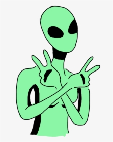 Transparent Green Alien Png - Peace Art In Png, Png Download, Free Download