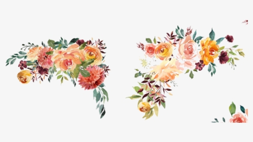 Transparent Bunch Of Flowers Png - Transparent Background Watercolor Flowers Png, Png Download, Free Download
