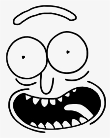 [s] I Turned Myself Into A Stencil, Morty I"m Stencil - Black And White Rick And Morty, HD Png Download, Free Download