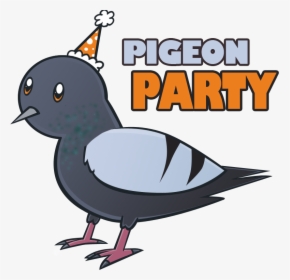 Swag Transparent Pigeon - Pigeon With Birthday Hat, HD Png Download, Free Download