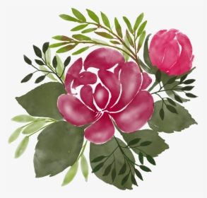 Watercolour Flowers, Watercolor, Flower, Painting - Common Peony, HD Png Download, Free Download