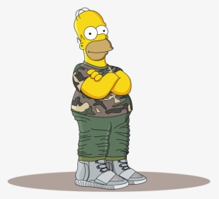 Homer Simpson In The Adidas Yeezy Boost - Homer Simpson Hypebeast Png, Transparent Png, Free Download