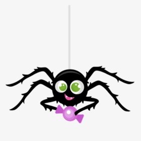 Transparent Cute Spider Clipart - Halloween Cute Cartoon Spider, HD Png Download, Free Download