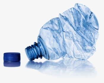 Open Crushed Water Bottle - Crushed Water Bottle Png, Transparent Png, Free Download