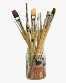 #paint #brushes #paintbrush #paintbrushes #vintage - Aesthetic Paint Brushes Png, Transparent Png, Free Download