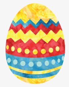 Transparent Easter Egg Clip Art - Watercolor Clipart Easter Egg, HD Png Download, Free Download