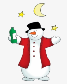 Snowman - Drunk Snowman Clip Art, HD Png Download, Free Download