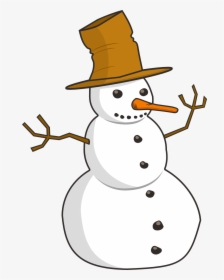 Snowman Clipart Black And White Transparent, HD Png Download, Free Download