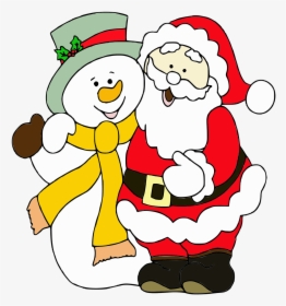 Santa Snowman Christmas, HD Png Download, Free Download