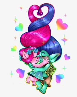 Trolls Tumblr Movie Love - Poppy And Branch Trolls Fanart, HD Png Download, Free Download