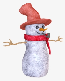 3d Snowman Clipart - Snowman, HD Png Download, Free Download