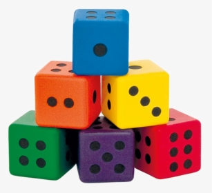 Dice Colorful Png - Educational Toy, Transparent Png, Free Download