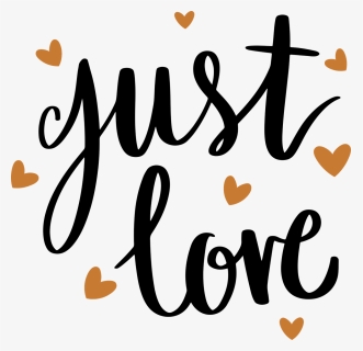 Just, Love, Svg, Couple, Wedding, Married - Just Love Png, Transparent Png, Free Download