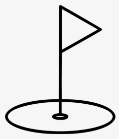Golf Hole Png - Black And White Golf Hole, Transparent Png, Free Download