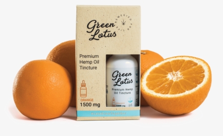 Green Lotus Hemp Product Tincture Orange Fruit, HD Png Download, Free Download