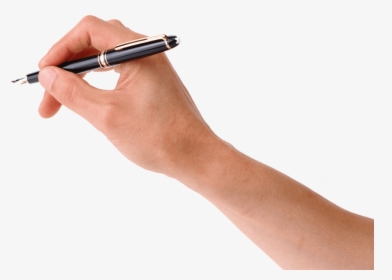 Black Hand Writing With Pen Png - Pen In Hand Png, Transparent Png, Free Download