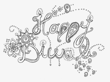 Happy Diwali Colouring Pages, HD Png Download, Free Download
