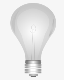 Lightbulb Grayscale Png - Light Bulb On And Off, Transparent Png, Free Download