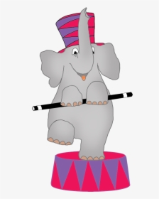 Circus Elephant - Circus Elephant Clipart Png, Transparent Png, Free Download