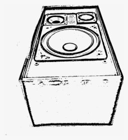 Big Old Speaker Clip Arts - Drawing Speaker Png, Transparent Png, Free Download