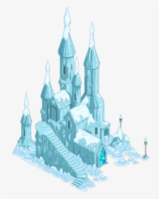 Ice Castle Isolated on White Background Stock Illustration - Illustration  of farytale, maquette: 109820941