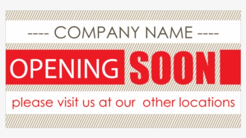 Coming Soon Banner Png - Opening Soon Banner Designs, Transparent Png, Free Download