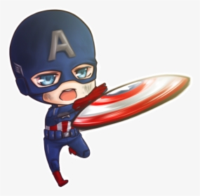 Trade Chibi Captain America By Princeofredroses - Captain America Cute Drawing, HD Png Download, Free Download