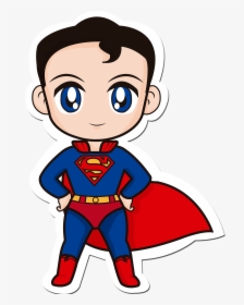 Superman And Wonder Woman Clipart, Hd Png Download - Baby Cute Superman Cartoon, Transparent Png, Free Download