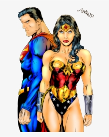 Batman Wonder Woman Super Man, HD Png Download, Free Download