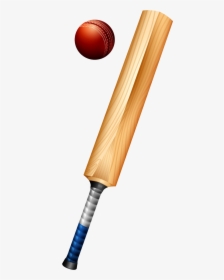 Cricket Bat Ball Clipart, HD Png Download, Free Download