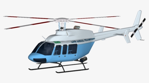 Live Animal Transport Helicopter - Helicopter Rotor, HD Png Download, Free Download