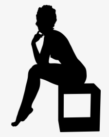 Woman Sitting Silhouette, HD Png Download, Free Download