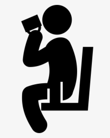 Person Sitting And Drinking - People Drinking Logo, HD Png Download, Free Download