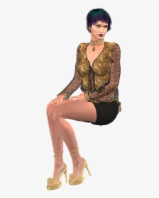 Lady, Sitting, Woman, Young, Female, Girl, People - Lady Sitting Png, Transparent Png, Free Download