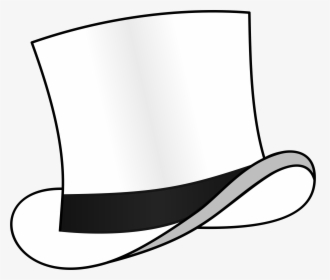 Top Hat White - White Top Hat Clipart, HD Png Download, Free Download