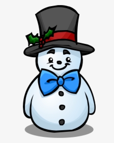 Snowman With Top Hat - Top Hat For A Snowman, HD Png Download, Free Download