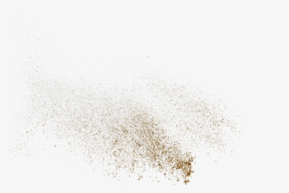 Golden Sprinkle Pattern Particles Powder White The - Bird, HD Png Download, Free Download