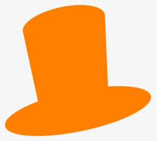 Orange Hat Clip Art - Orange Top Hat Clipart, HD Png Download, Free Download