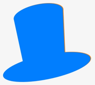 Top Hat Blue Hat Clip Art At Vector Clip Art - Blue Top Hat Clipart, HD Png Download, Free Download